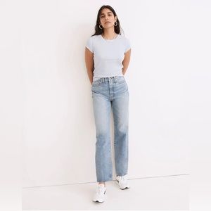 Madewell perfect vintage straight jean in seyland wash